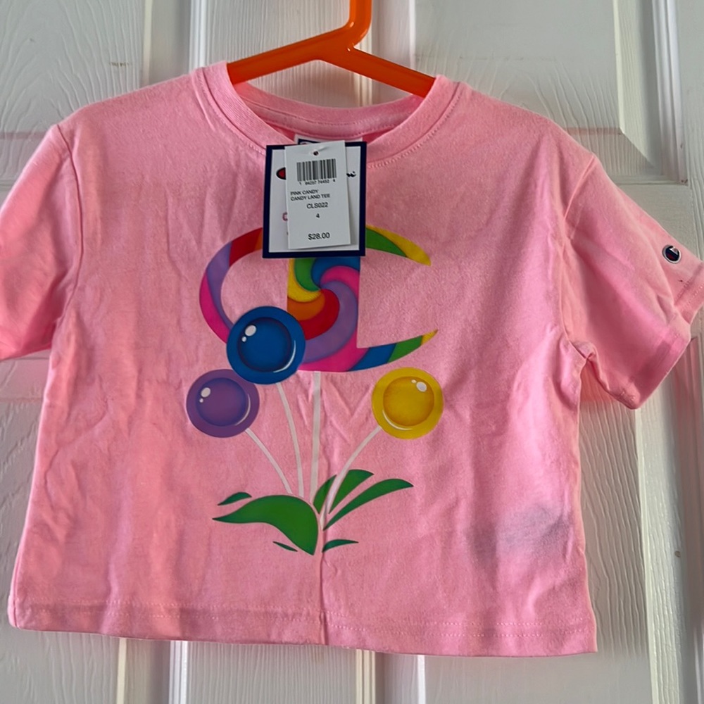 Girls 4 Pink Candy Land tee
